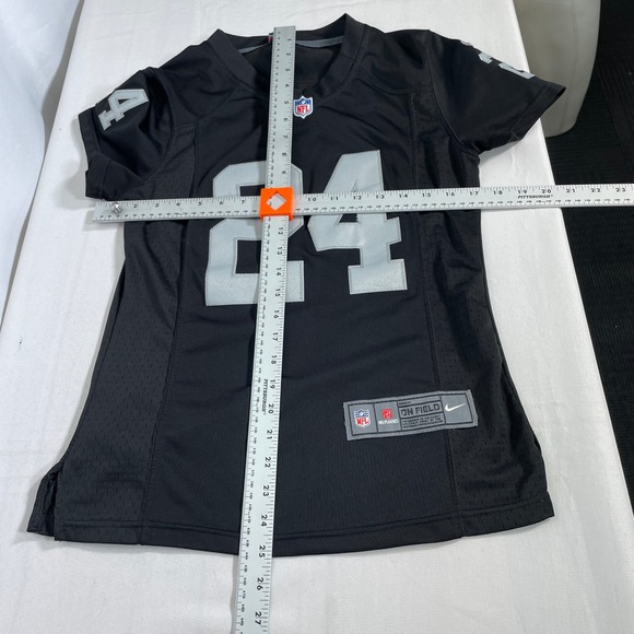 Marshawn Lynch #24 Oakland Raiders NFL Nike Black Limited Jersey Women's SMALL - Picture 11 of 11